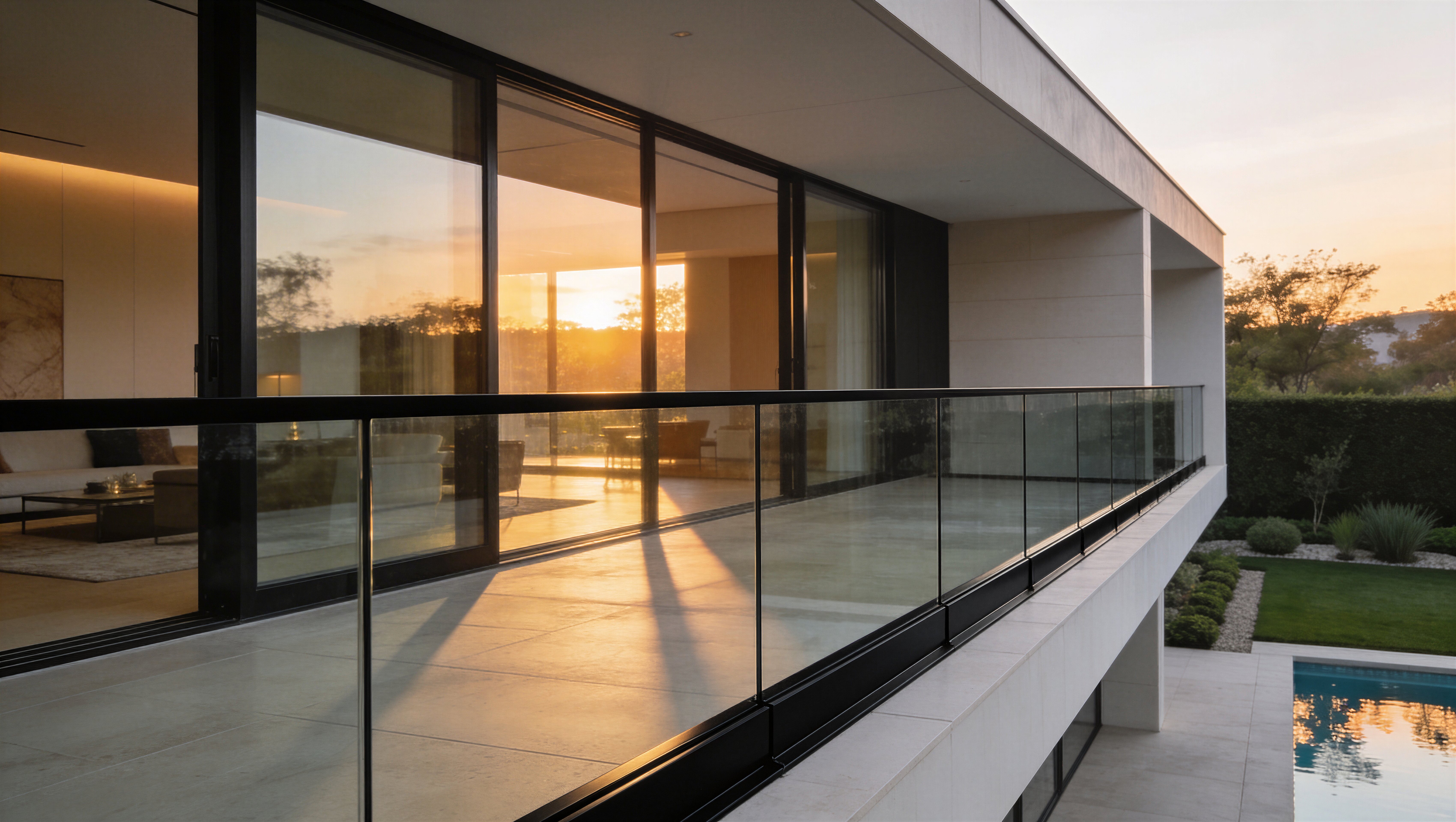 Aluminium Glass Railing
