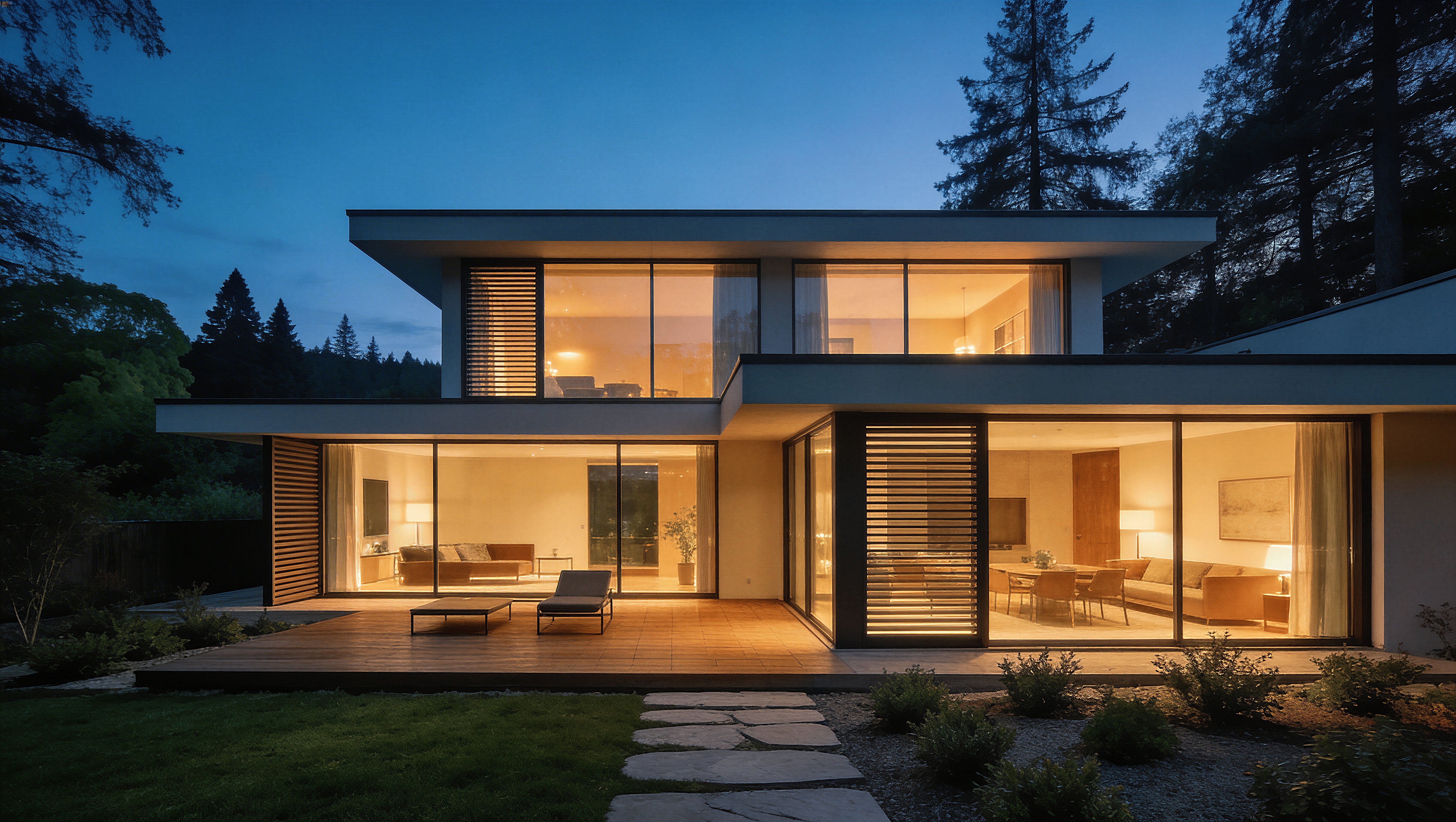 Modern Glass House 1