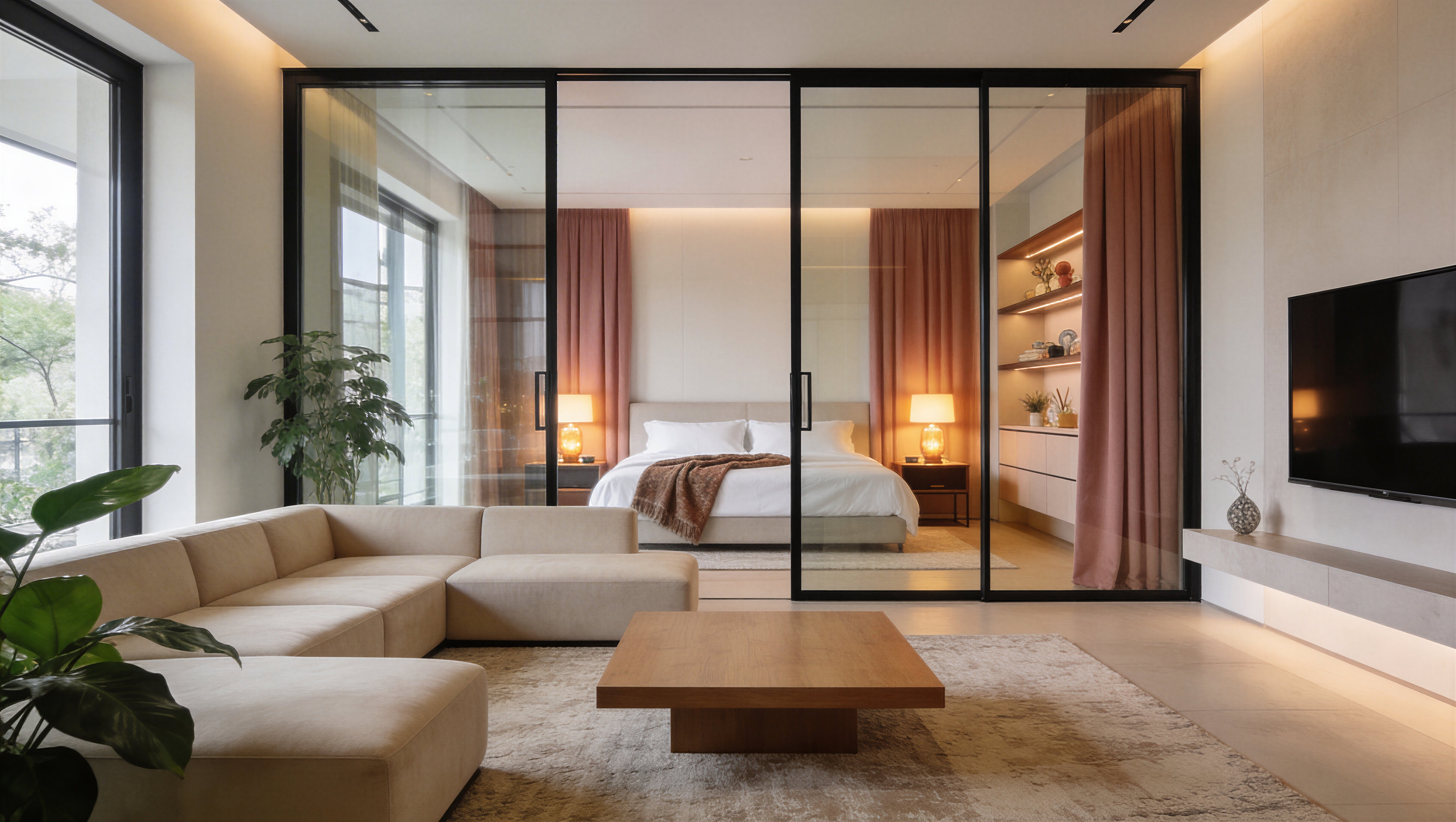 Internal Glass Partition